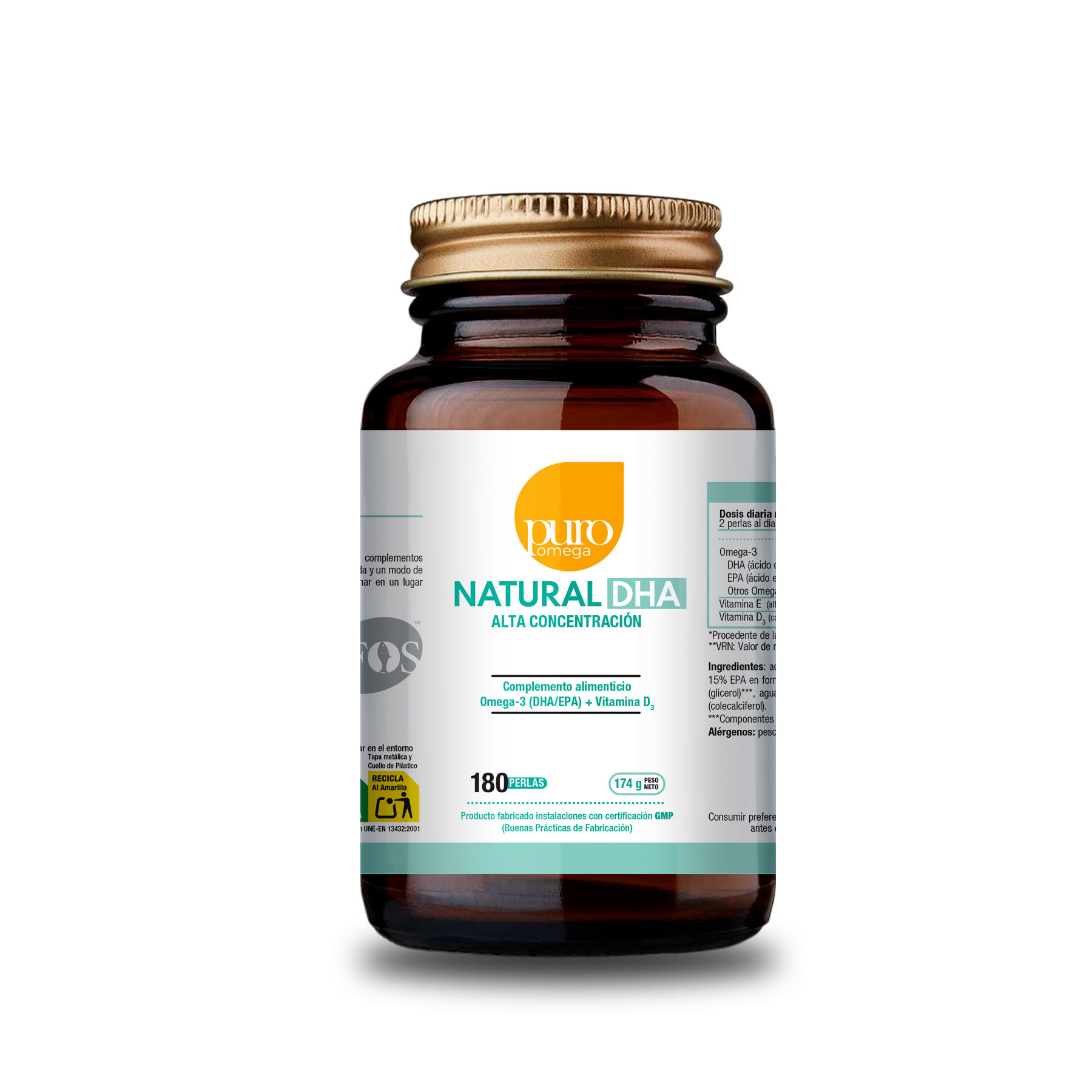 Natural DHA 180 perlas