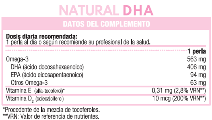 Natural DHA Embarazo y Lactancia 60 perlas - Imagen 3