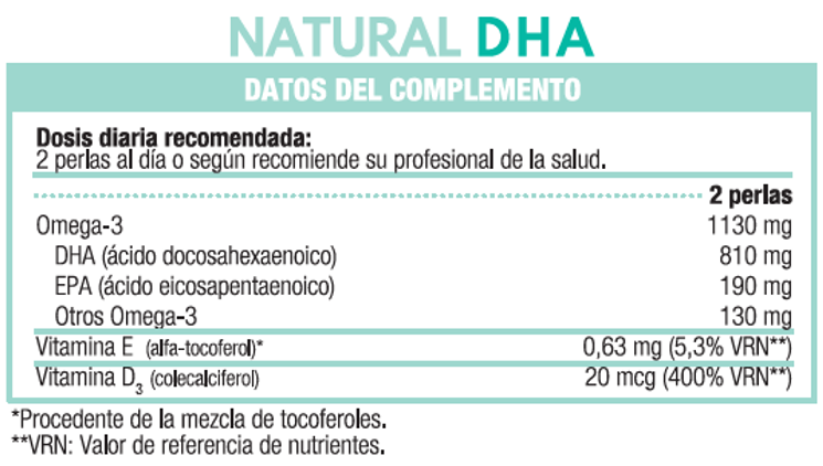 Natural DHA 180 perlas - Imagen 3