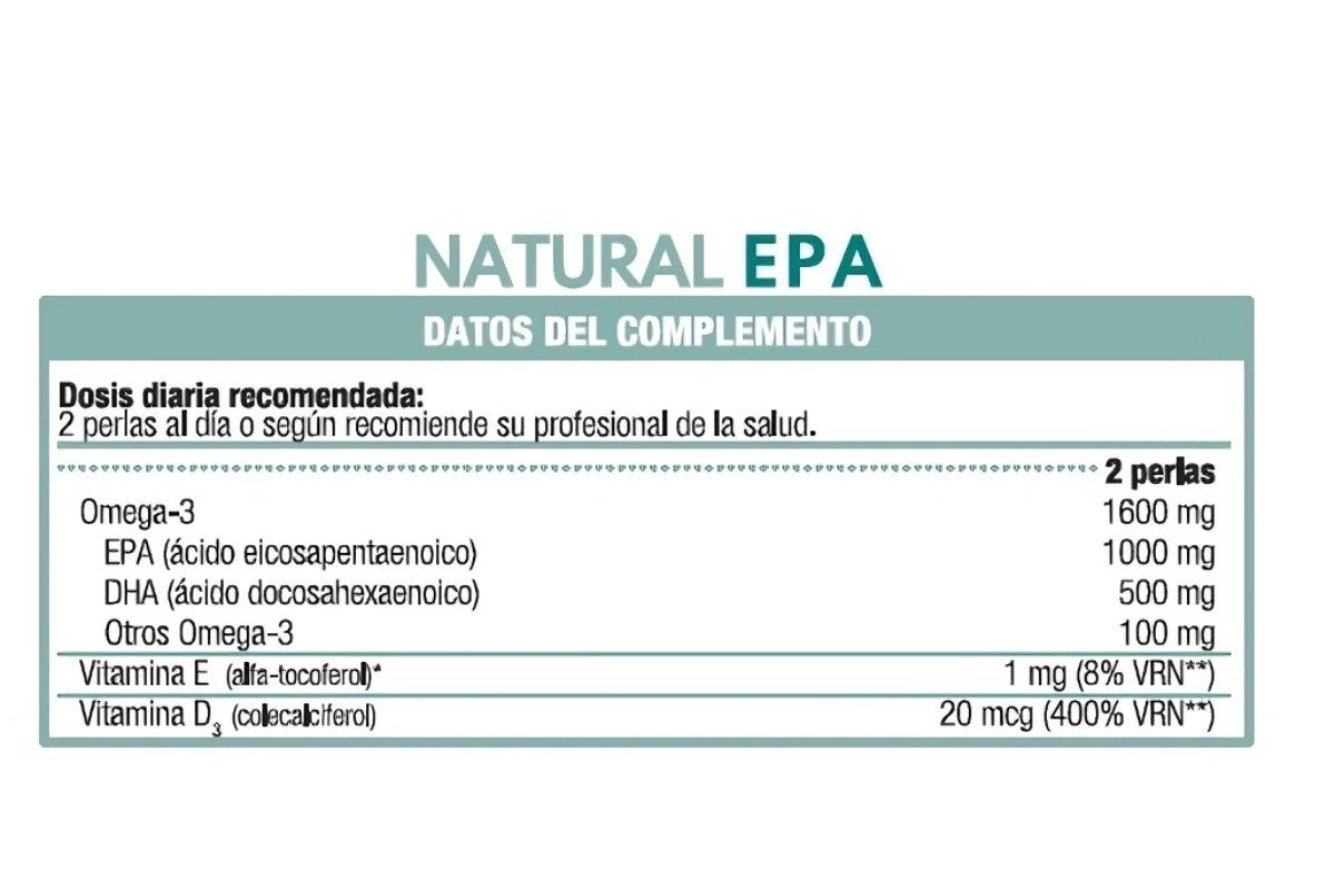 Natural EPA 120 perlas - Imagen 3