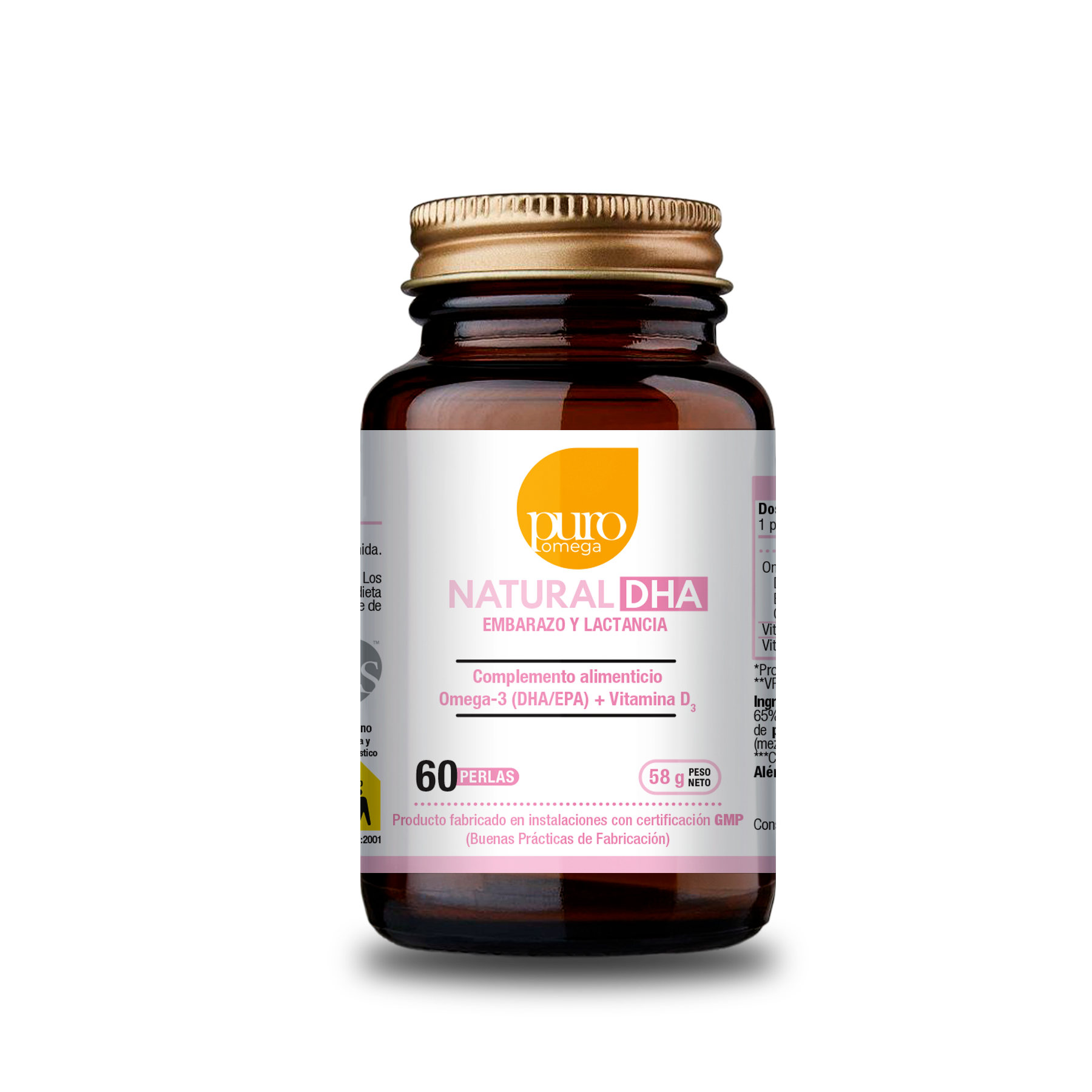 Natural DHA Embarazo y Lactancia 60 perlas