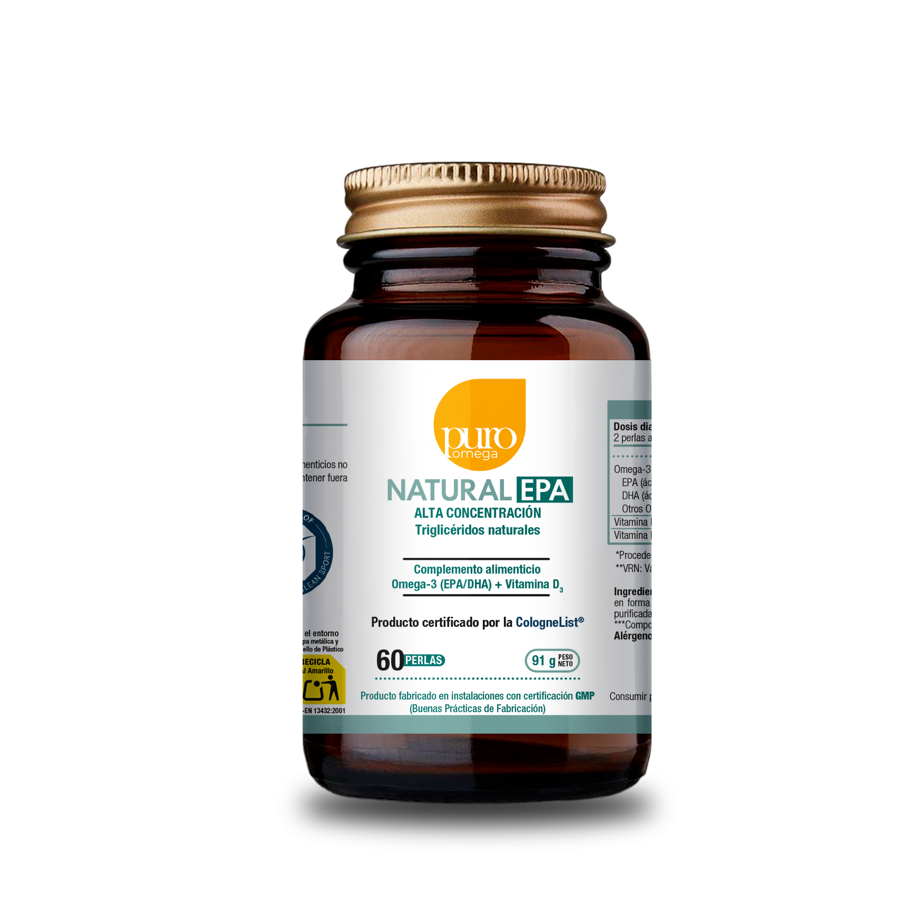 Natural EPA 60 perlas