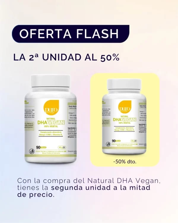 2 Natural DHA Vegan 90 perlas